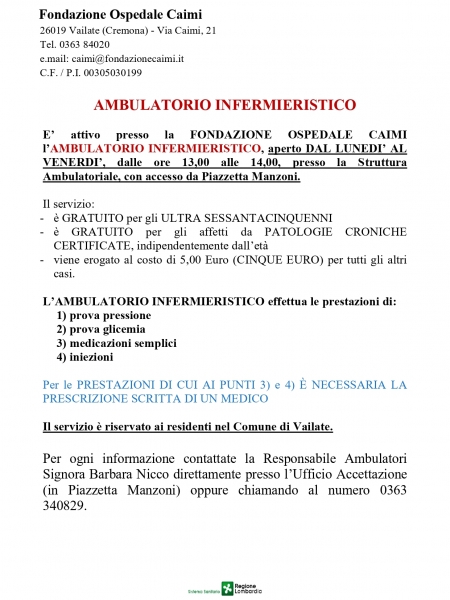 Ambulatorio infermieristico