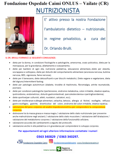 Ambulatorio Nutrizionista Dr Orlando Brulli