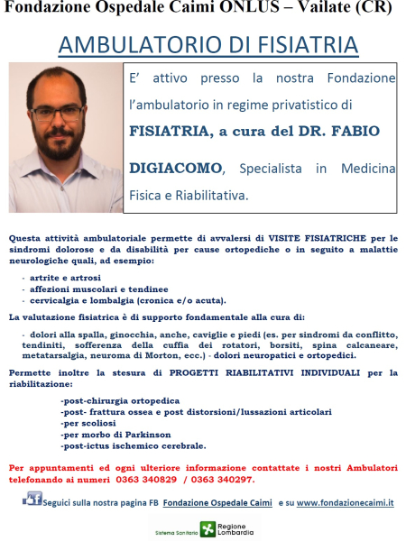 Ambulatorio di Fisiatria Dr Fabio Digiacomo