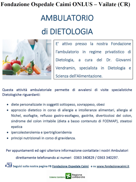Ambulatorio di Dietologia Dr Giovanni Vendramin