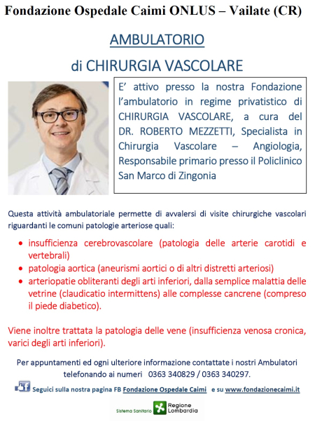 Ambulatorio di Chirurgia Vascolare Dr Roberto Mezzetti