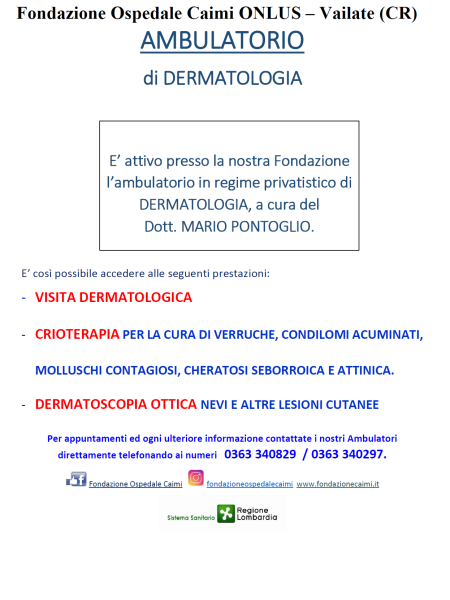 Ambulatorio di Dermatologia Dr Mario Pontoglio