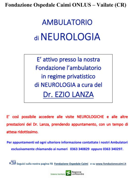 Ambulatorio Neurologia Dr Ezio Lanza